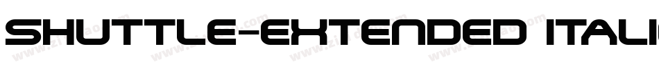 Shuttle-Extended Italic字体转换